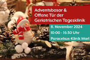 Großer Adventsbasar und offene Tür der Geriatrischen Tagesklinik