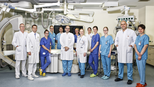 Das Team der Medizinischen Klinik I für Kardiologie, Gastroenterologie und Diabetologie - Herzkatheterlabor